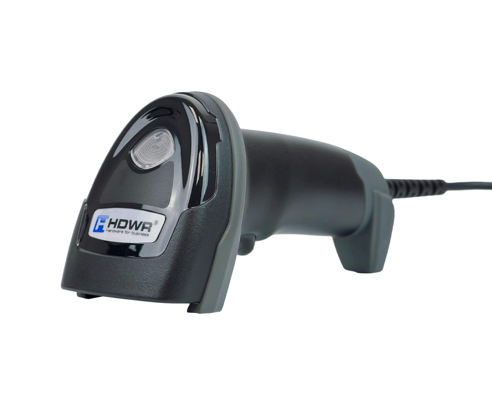 HDWR HD870A Lector QR Aztec y código de Barras con Base, USB | Escaneo automático en la base, COM virtual, con cable, para caja y quiosco