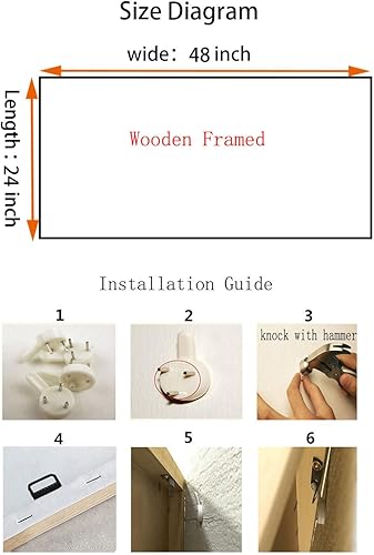 Miniatura 7 de Anolyfi Lienzo grande con diseño de flores enmarcadas, arte para pared, moderno, estético, elegante, rosa claro, abstracto, floral, paisaje, pintura