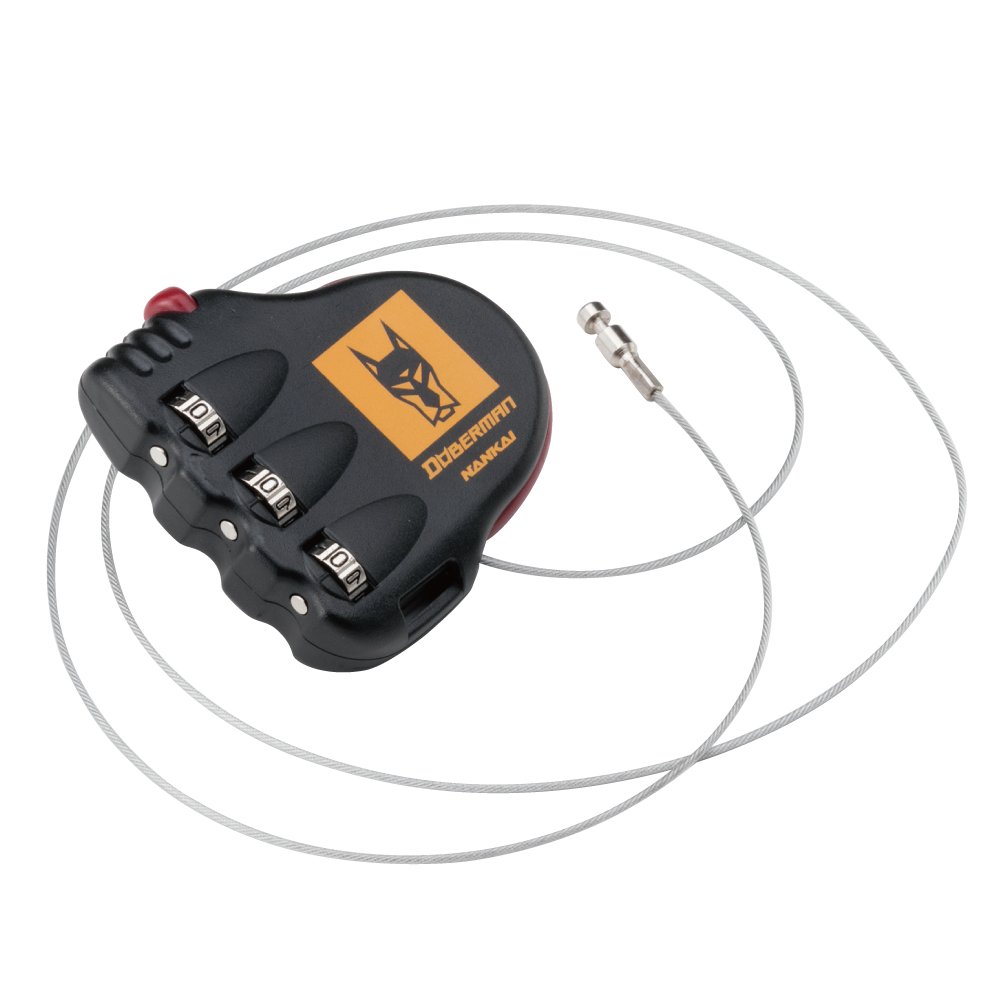 Amazon | ドーベルマン(DOBERMAN) ポケッタブルワイヤーロック DBL-003