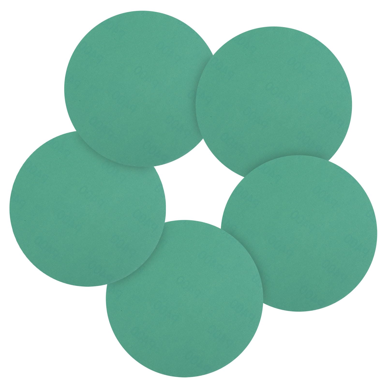 CoCud 25 Pcs 152 mm Sanding Disc 400 Grit Zirconia Green