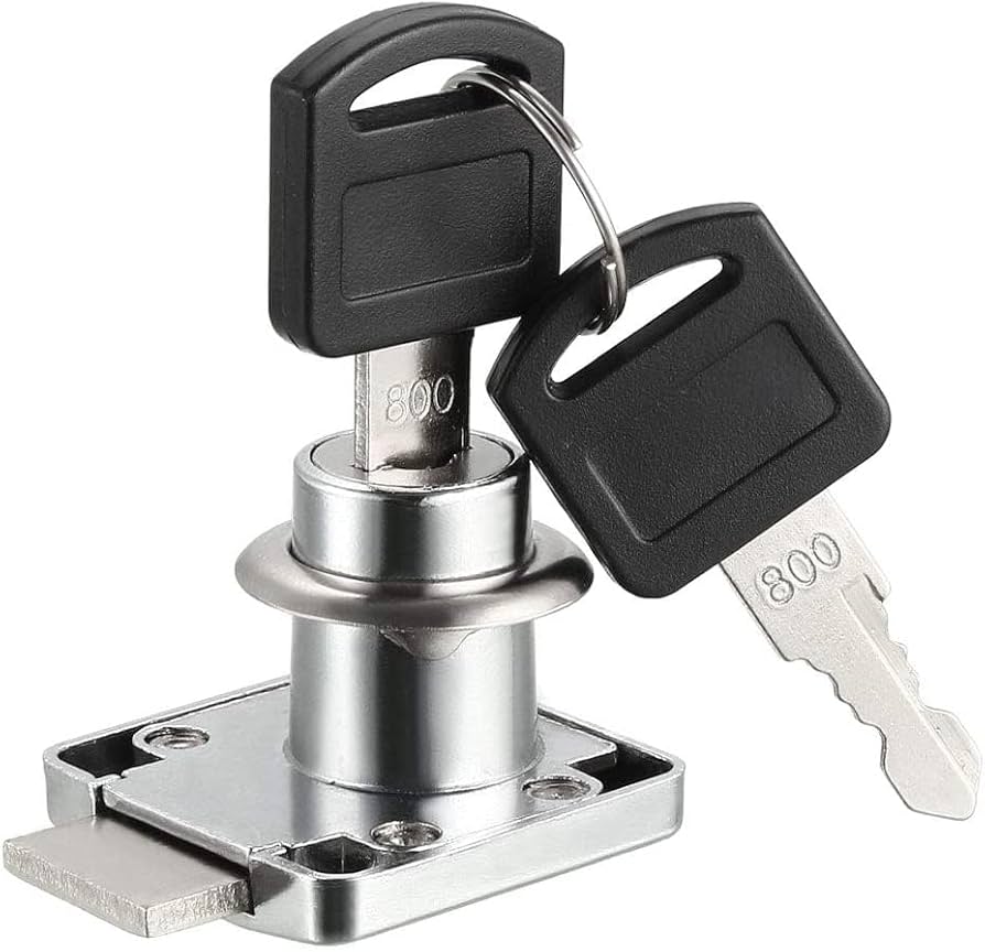 ぬぬ SDTC Tech Drawer Lock with Keys and Matching Screws for