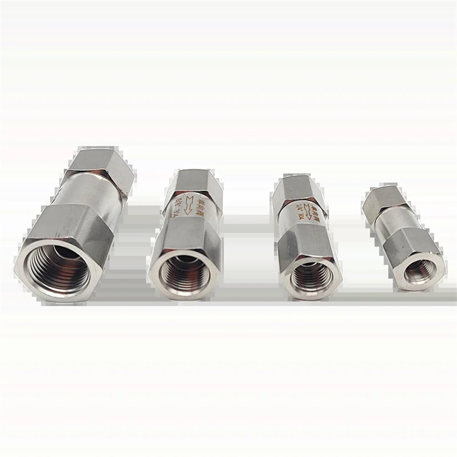 Clapet anti-retour hexagonal en acier inoxydable 304 femelle pour filetage 1/2 G