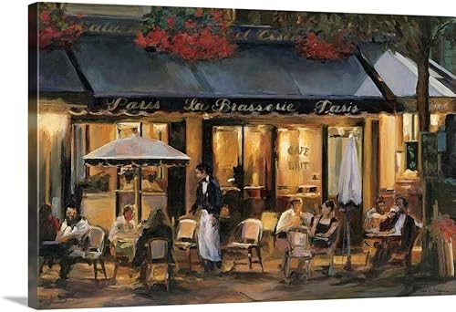 La Brasserie - Lienzo decorativo para pared, diseño de ParĂs La Brasserie - Lienzo decorativo para pared, diseño de ParĂs