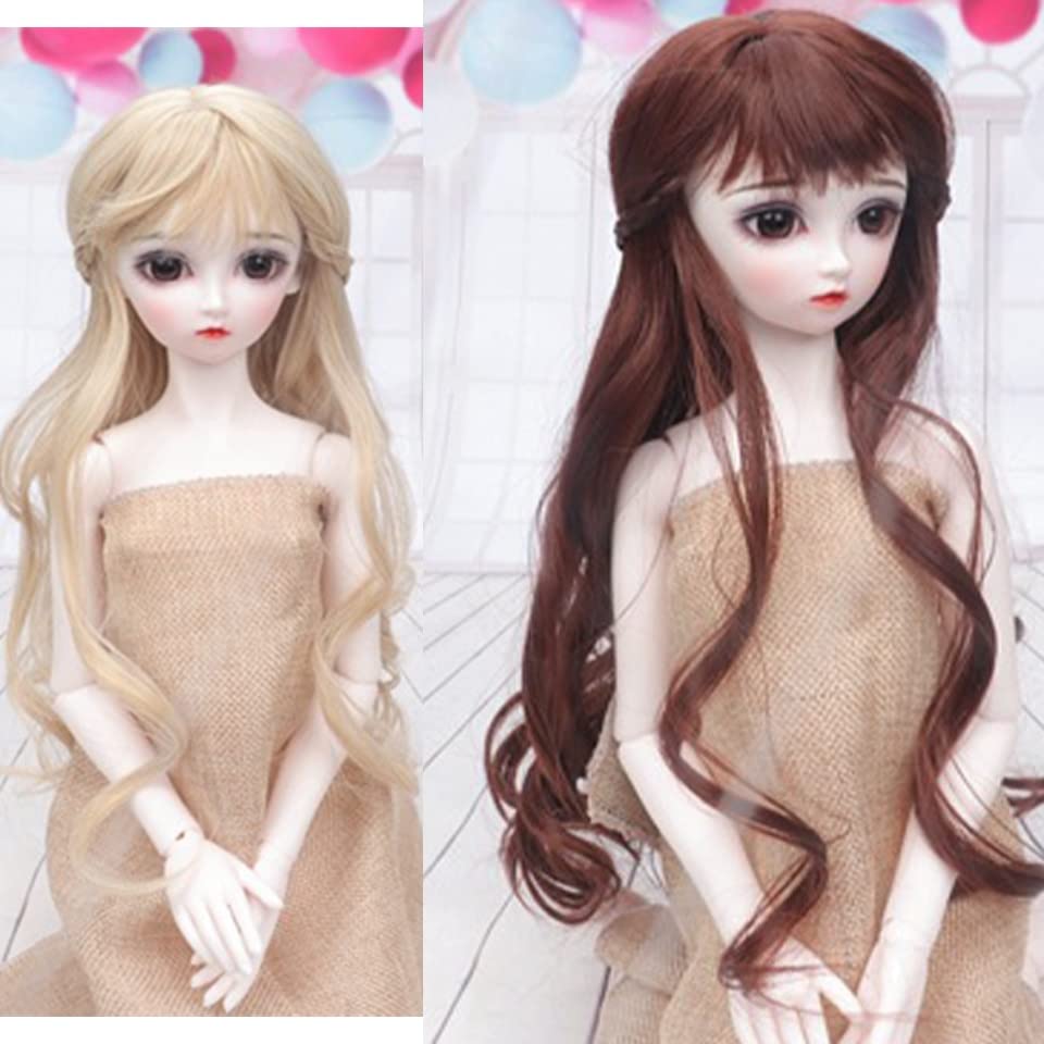 Parrucca Di Lusso In Mohair BJD: Capelli Lunghi E Ricci Per - Foto 9