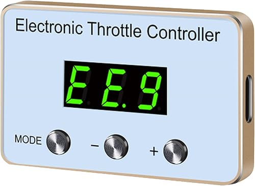 Mallofusa Regulador de acelerador electrónico universal, ajuste de 9 modos, pedal inteligente de conducción de automóvil, acelerador de pedal de