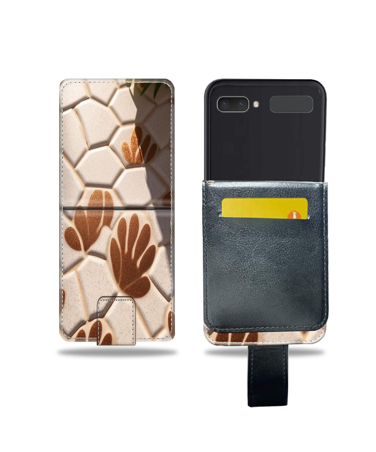 Wallet Case for Samsung Galaxy Z Flip Z Flip 5G Z Flip3 5G Z Flip4 with Designer cat-Art cc109 Design PU Leather Flip Folio Kickstand