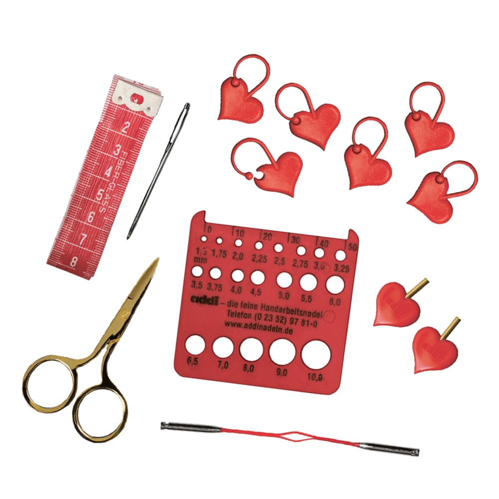 Addi Click Etui de Woolly Hugs - Set de agujas intercambiables
