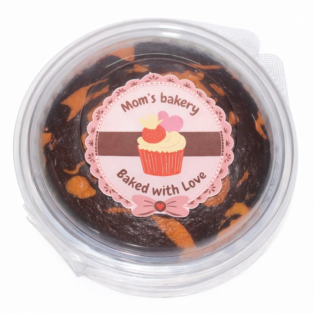 MOM'S BAKERY Orange Chocolate Marble Cake 250g | Soft & Moist Lavender-Infused Sponge Cake | Freshly Baked Bakery Style Dessert | Special Ocassion