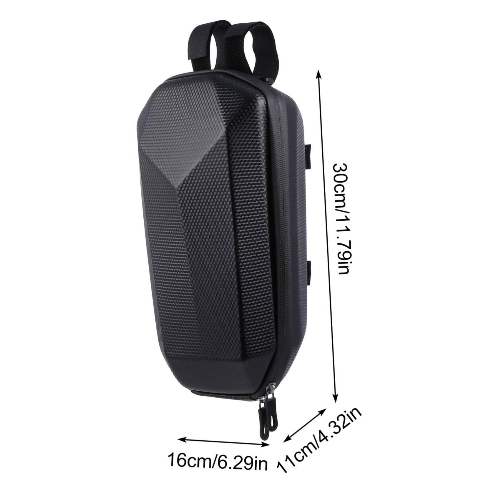 Sacoche Étanche pour Guidon de Trottinette et Vélo Électrique Pochette de Rangement Rigide EVA Capacité Spacieuse Multifonction pour Téléphone et Accessoires Fermeture Zippée
