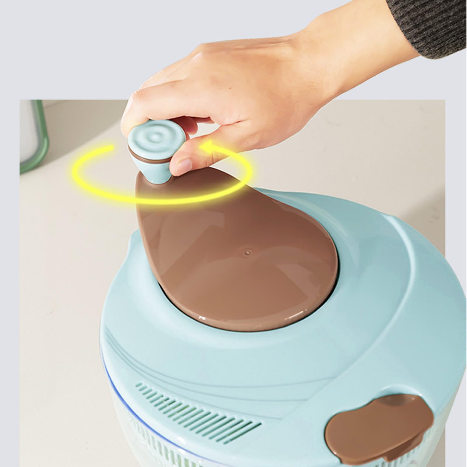 Centrifuga Per Insalata 4L Con Ciotola E Colino – Automatica, A Batteria 1200mAh, Lava E Asciuga Frutta E Verdura, Anche Per Pasta