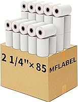 Vista 9 de MFLABEL Rollos de papel térmico para recibos de 3-1/8" x 119' - 10 rollos para impresora térmica POS de 80mm