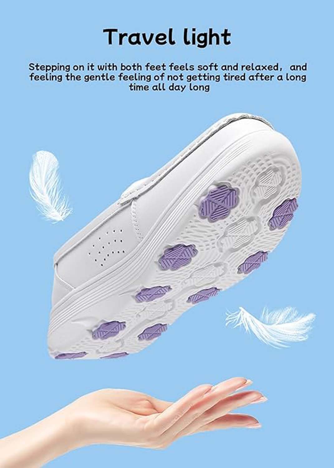Zapatos de enfermería para mujer, zapatos de trabajo antideslizantes para servicio de alimentos, con patrón de corazón