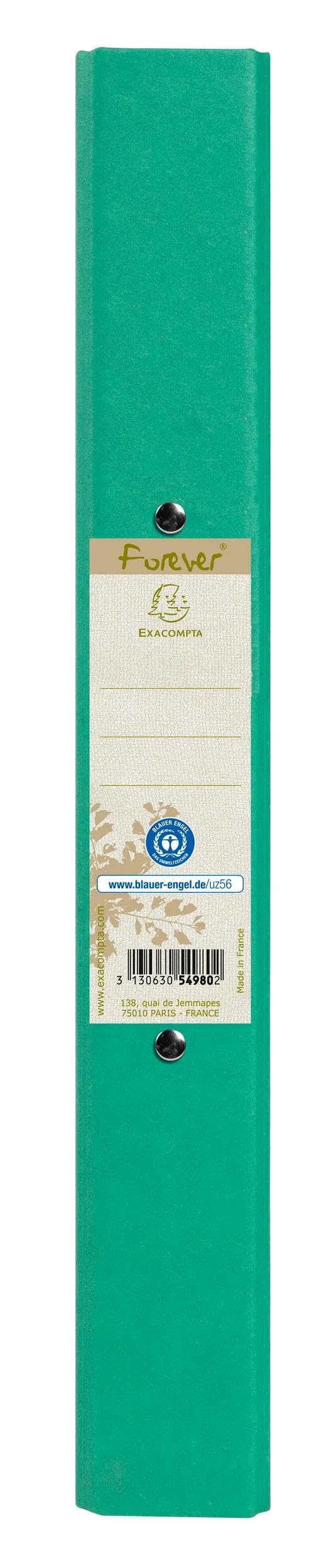 Exacompta 10 raccoglitori Forever A4 2 anelli verde