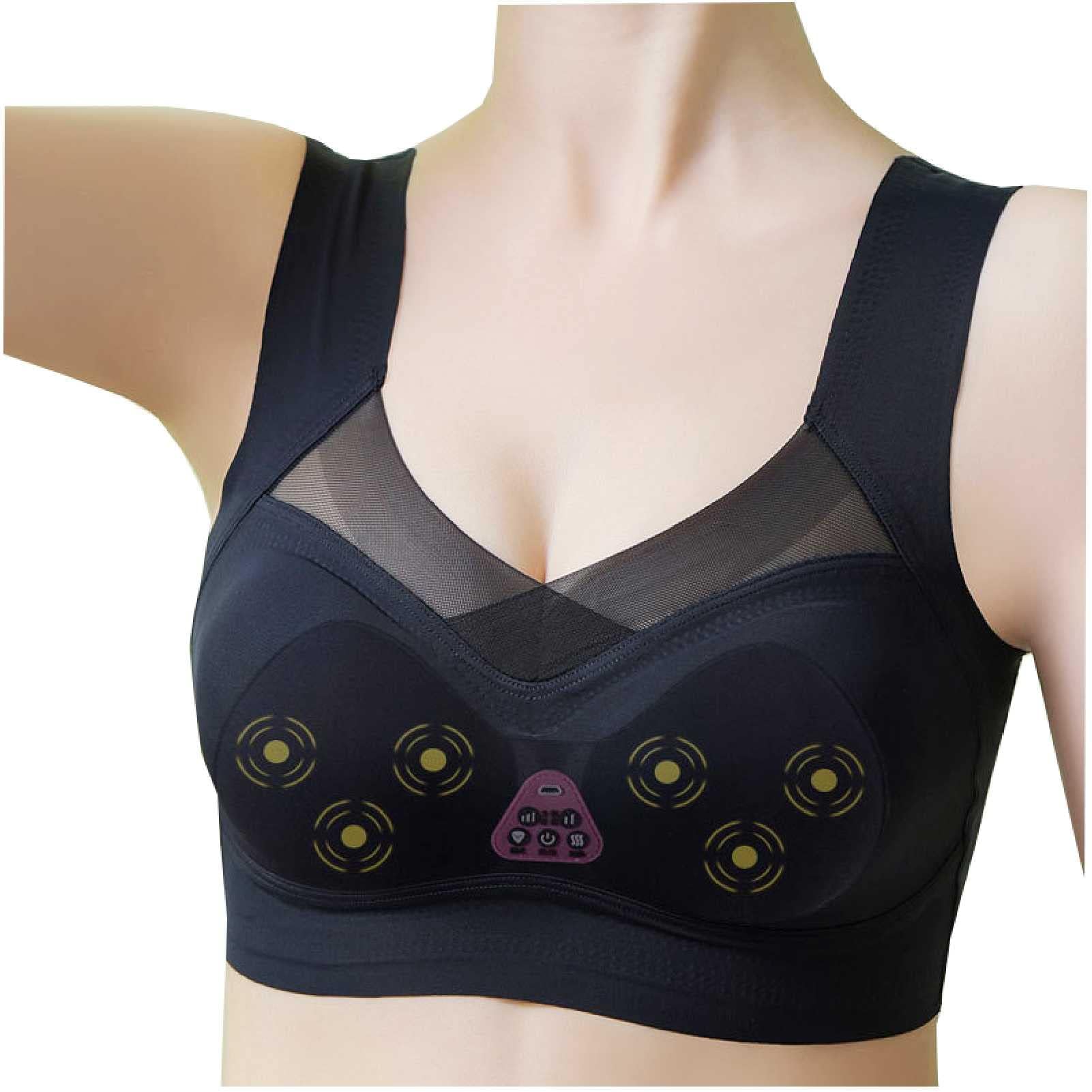 LTEJUMQ Breast Enhancer Massager Bra, Electric Breast Enlargement Device, 360-degree Wrapping Breast Massager, Can Improve Breast Secretion and Enlarge Breasts
