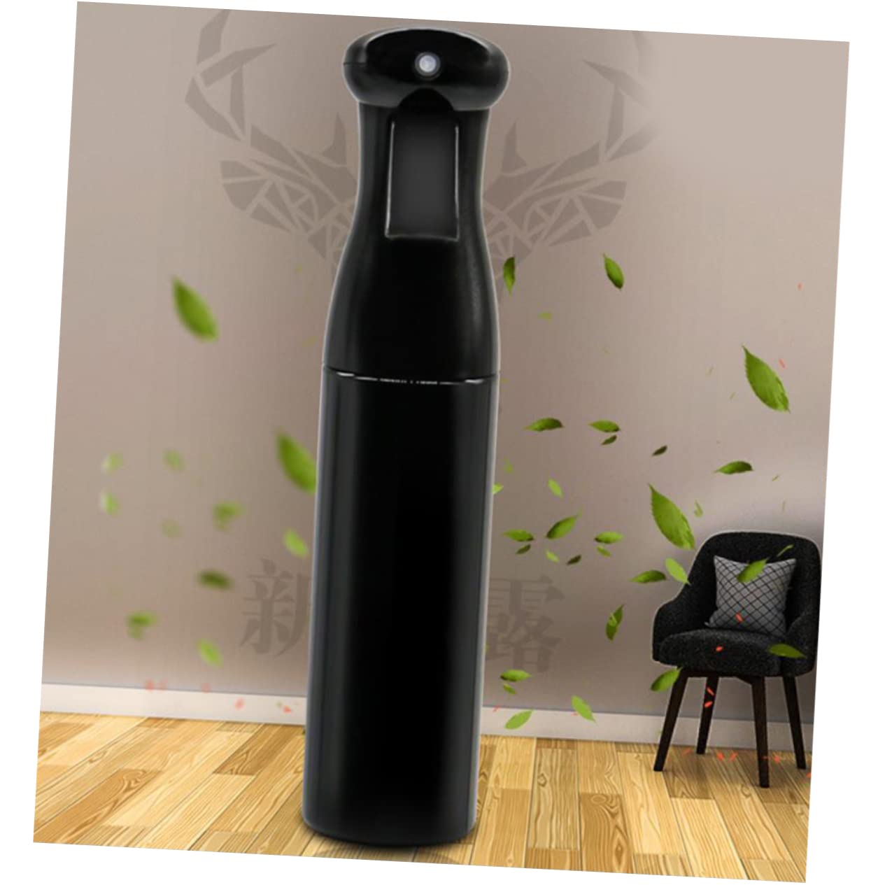 3 Stück-pack Handsprühflasche aus Glas mit Großem Fassungsvermögen, Schwarz