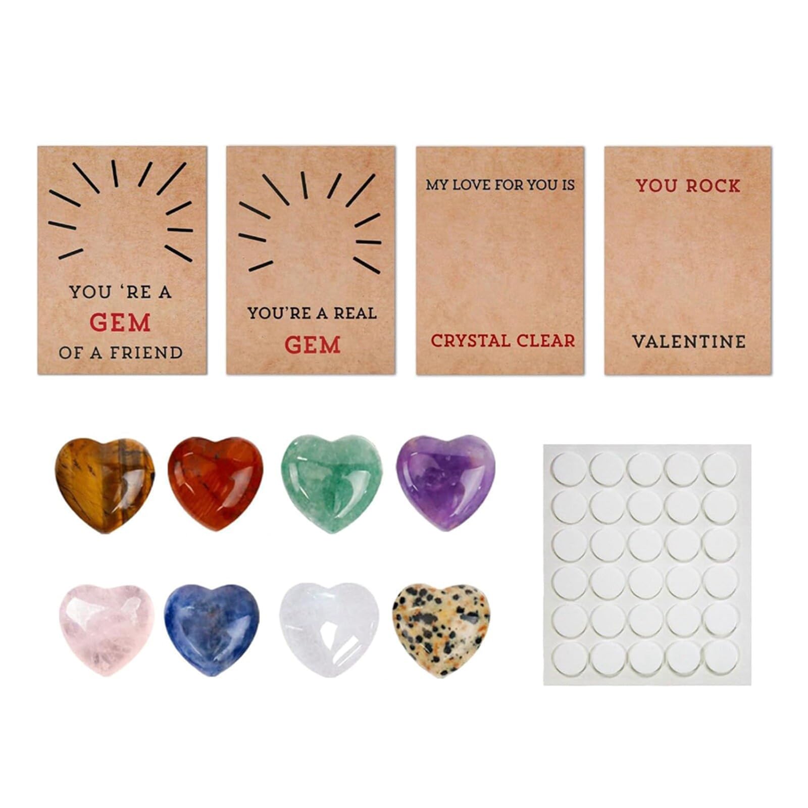 Yhplxyuus Kids Valentines Cards Heart Shape Crystal Valentine Gift Boys Girls School Party Supplies Valentines for Her for Her for Kids Classroom Gifts Bulk