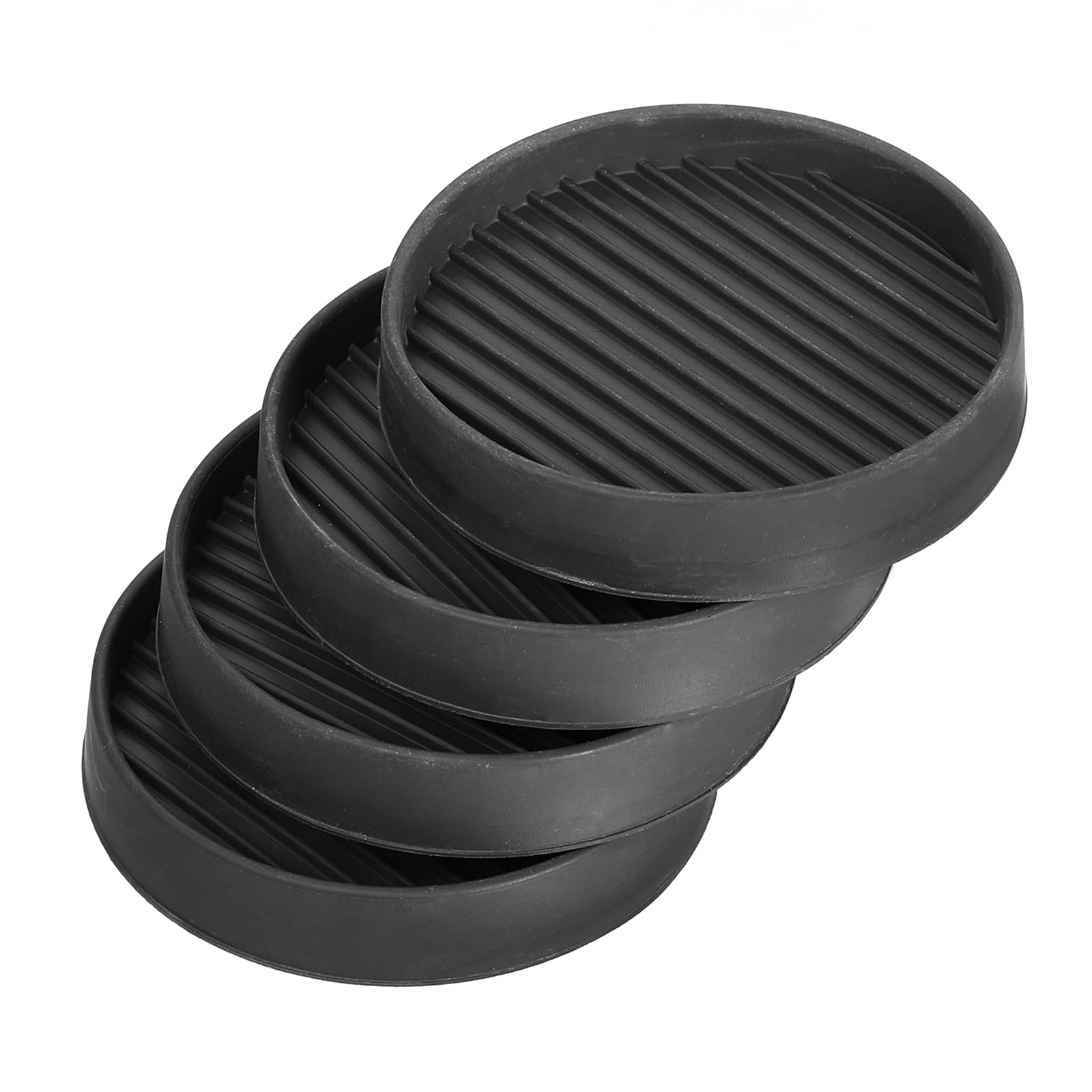 uxcell Chair Leg Floor Protectors, 4Pcs 3", Rubber Round Non-Slip Furniture Pads