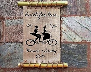 Built for two me and you - Tandem Bicycle Wall Art, Enjoy The Ride, Wooden framed Inspirational Print, Bike Art, Art Print, Modern Home Decor, Custom Wall Art, Unique Gift, Quote