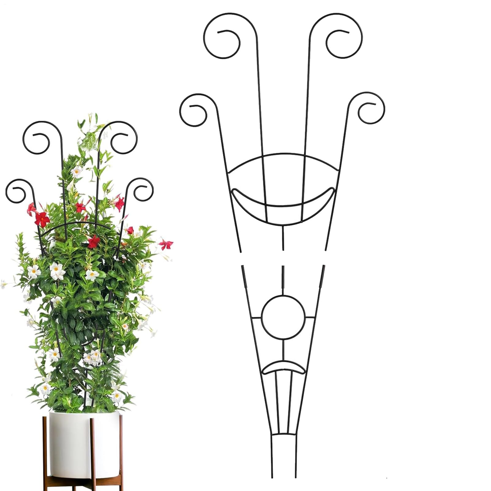 Traliccio In Ferro Per Piante Rampicanti &ndash; 76 Cm, Decorativo E Robusto, Per Interni Ed Esterni