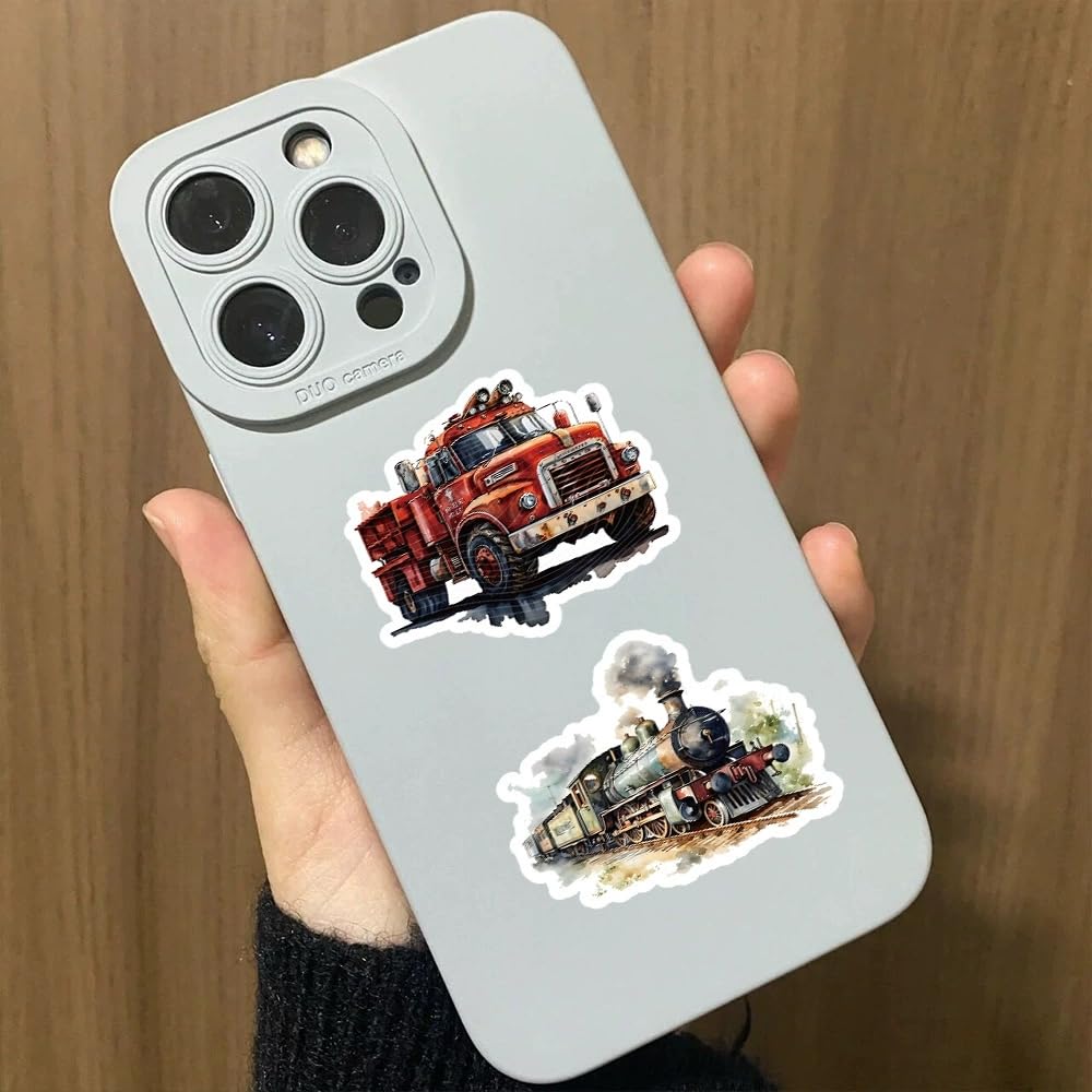 50 Pcs Vehicle Stickers Laptop Car Scrapbook Phone Skateboard Suitcase Luggage Bike Vehicle Vinyl Waterproof Aesthetic Personalised Stickers for Teens Boys Girls Adults - Image 3
