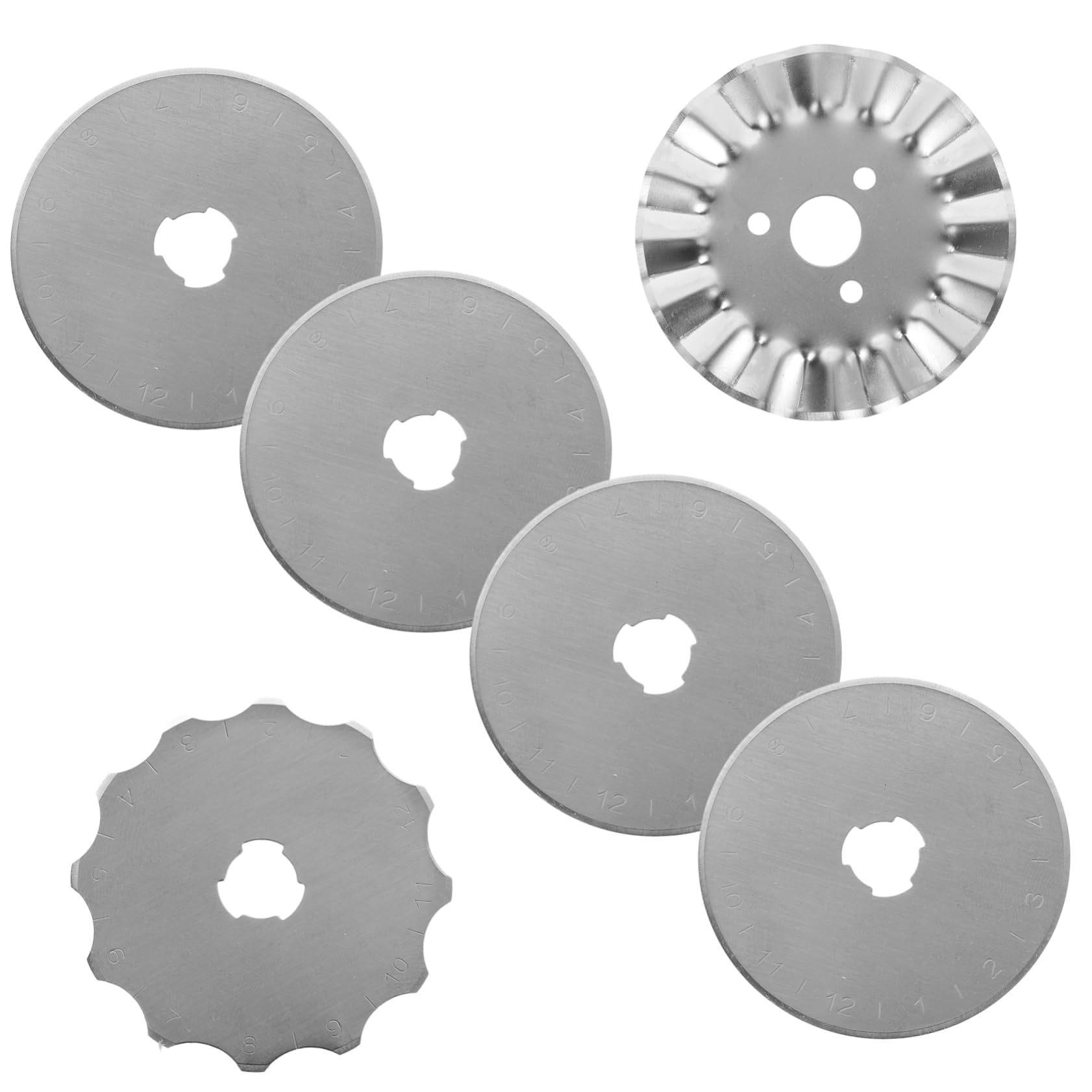 VILLCASE 18 Uds Cuchillas Para Acolchar Cuchillas De Corte Rotativo Afiladas Afilador De Corte De Tela Rotativas De Costura Para Cuero