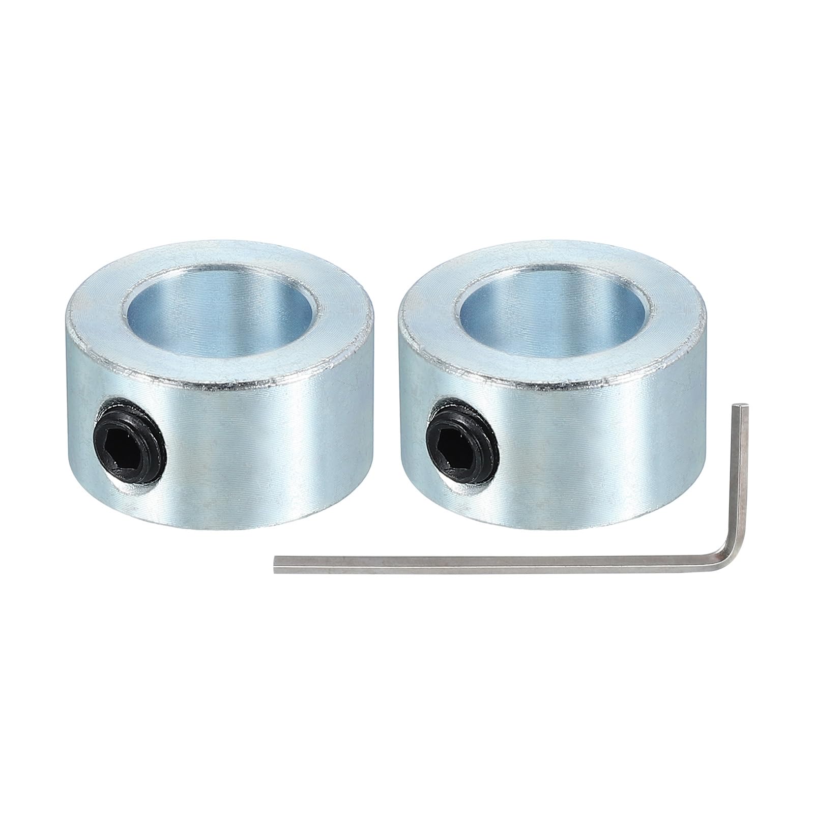 Shaft Collars - 8mm Bore, Silver -9 Shaft Collars - 8mm Bore, Silver -9