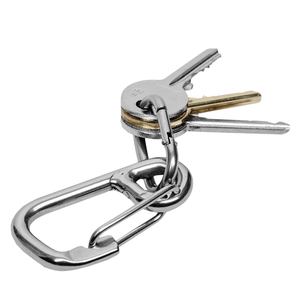 True Utility Shackle Set with Key and Accessory Organizer, Stainless