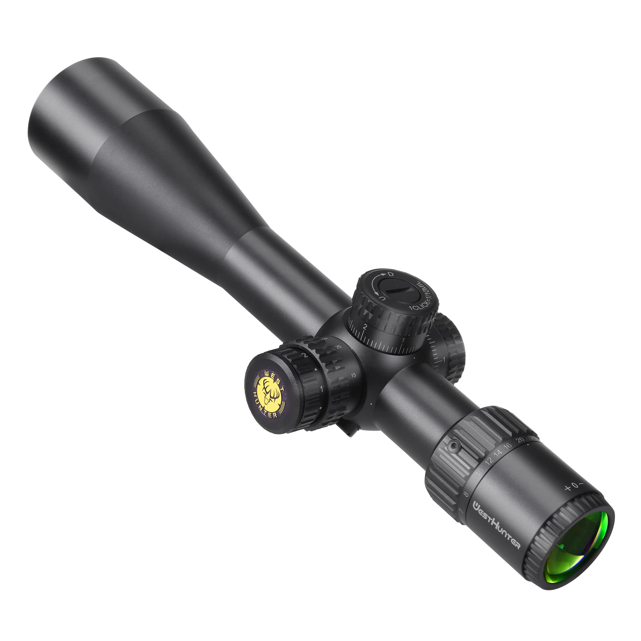 WestHunter Optics Lunette de Visée Compacte WHT SFIR FFP 1/10 MIL 30mm Réticule Gravé Illumination Rouge