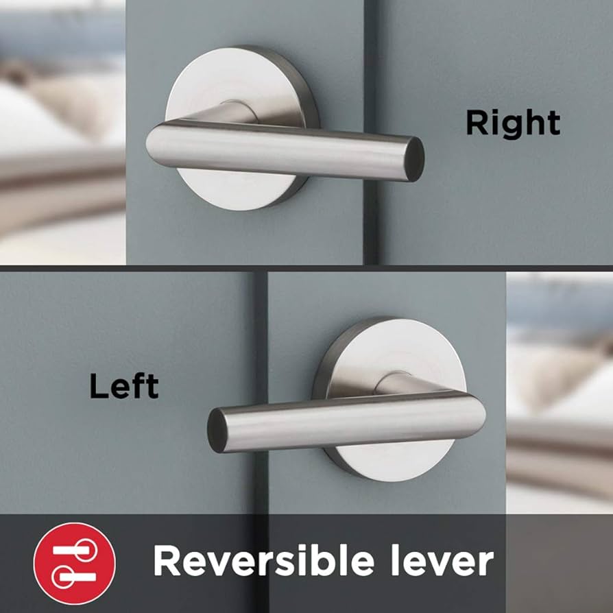 Kwikset 91540-003 Milan Door Handle Lever with Modern Contemporary