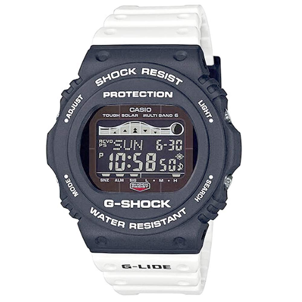 CASIO G-SHOCK GWX-5700SS 電波ソーラー腕時計 楽天市場】カシオ CASIO G-SHOCK ホワイト×ブルー G-LIDE GWX