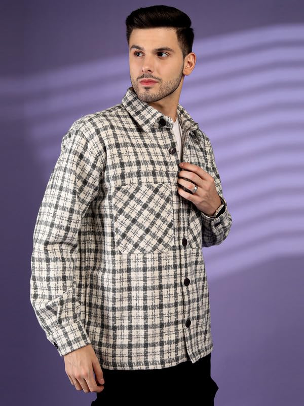 Image of CHKOKKO Men's Polyester Regular Jacket