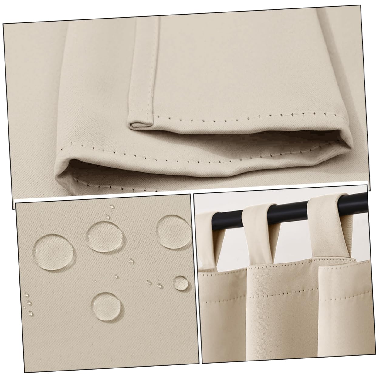 BESPORTBLE Oscurante in Poliestere Pannello Singolo, Beige per Patio
