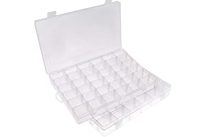 Opret 2 Pack 36 Grids Embroidery Thread Box