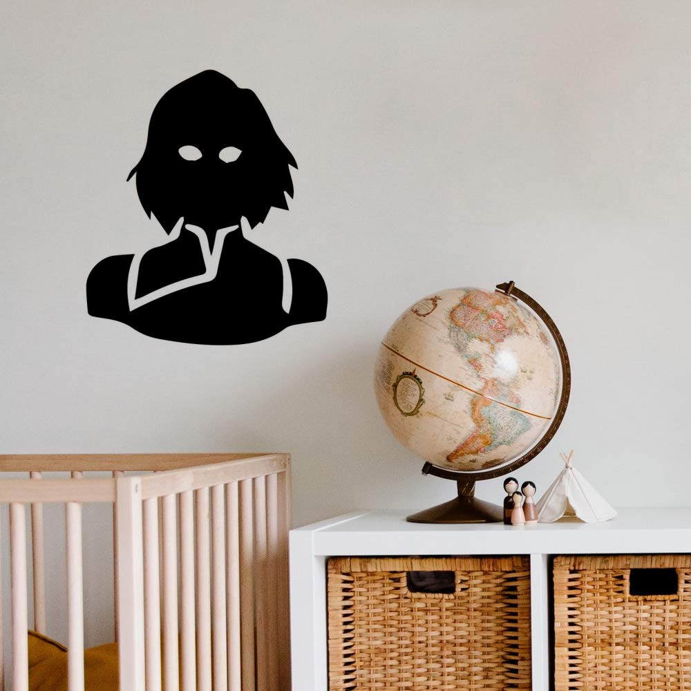 Gadgets Wrap Wall Decals 29CM Wall Stickers Black Color - (Avatar Korra Short Hair)