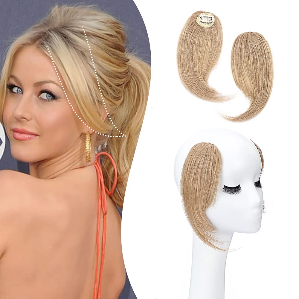 Amazon.com : SEGO Clip in on Hair Bangs Side Bangs Clip in Human Hair  Extension 2 PCS French Fringe Bangs Hair Clip Natural Wave Side Bangs For  Lady Girl Women 8g/pcs #27