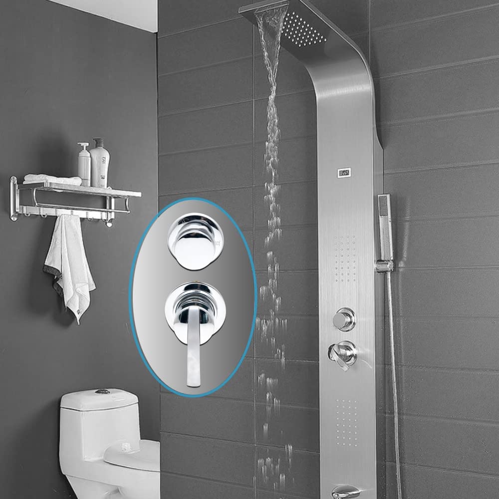 Grifo de Ducha 2/3/4/5 Vías de Salida de Agua de latón | Interruptores de Ducha de Pared Tornillo o Intubación de Cobre Cabina de Ducha Mezclador de Cuarto de Ducha