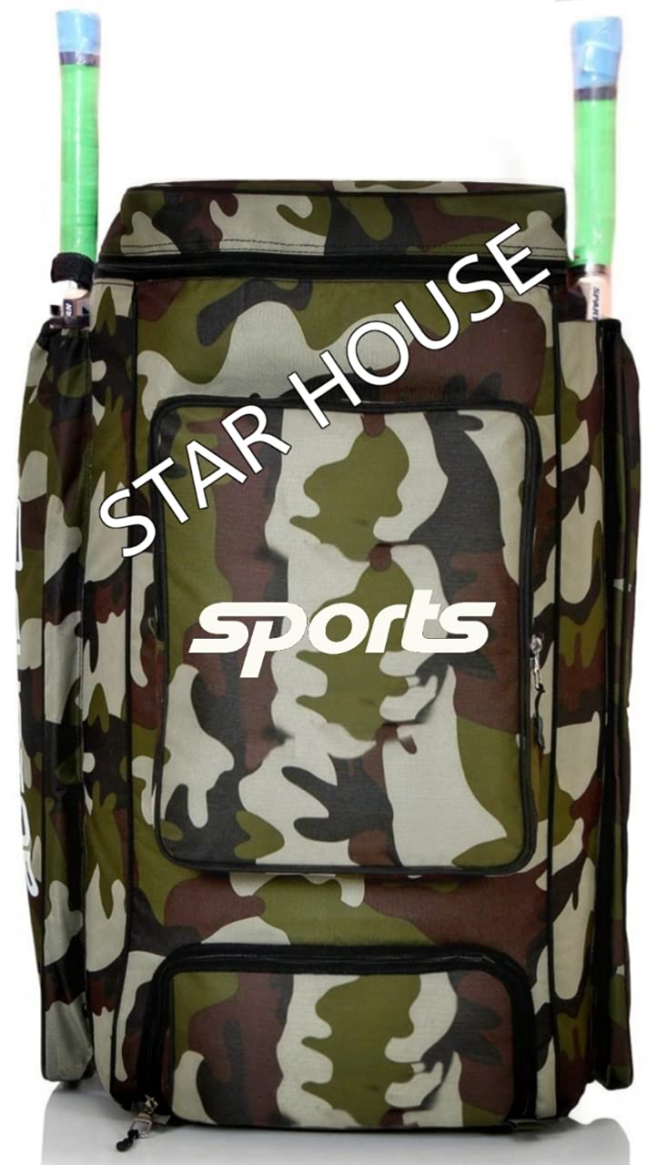 STAR HOUSE Cricket Kit Bag Sports with Unique Unique Style (GREEN ARMY) (B097N7F6LK) Amazon Price History, Amazon Price Tracker