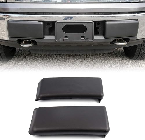Par de protectores de parachoques delantero compatibles con Ford 2009-2014 F-150 F150 F150 Insertar Tapas Par RH & LH derecha e izquierda Negro