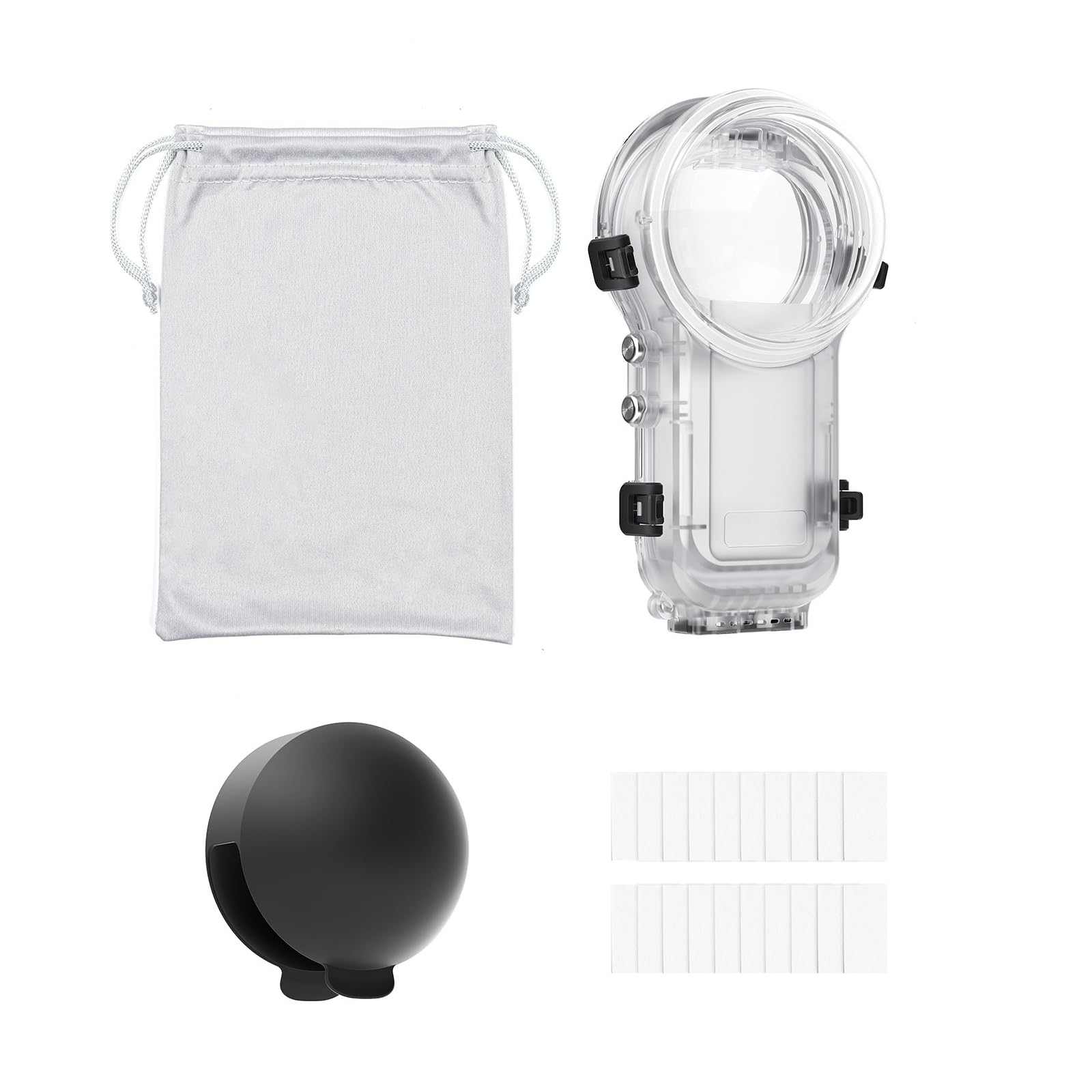 Scratch Immune 360 Étui imperméable pour appareil photo avec objectif de protection contre la buée Outil de montage gratuit Contour mince Substance Installation rapide Étui imperméable