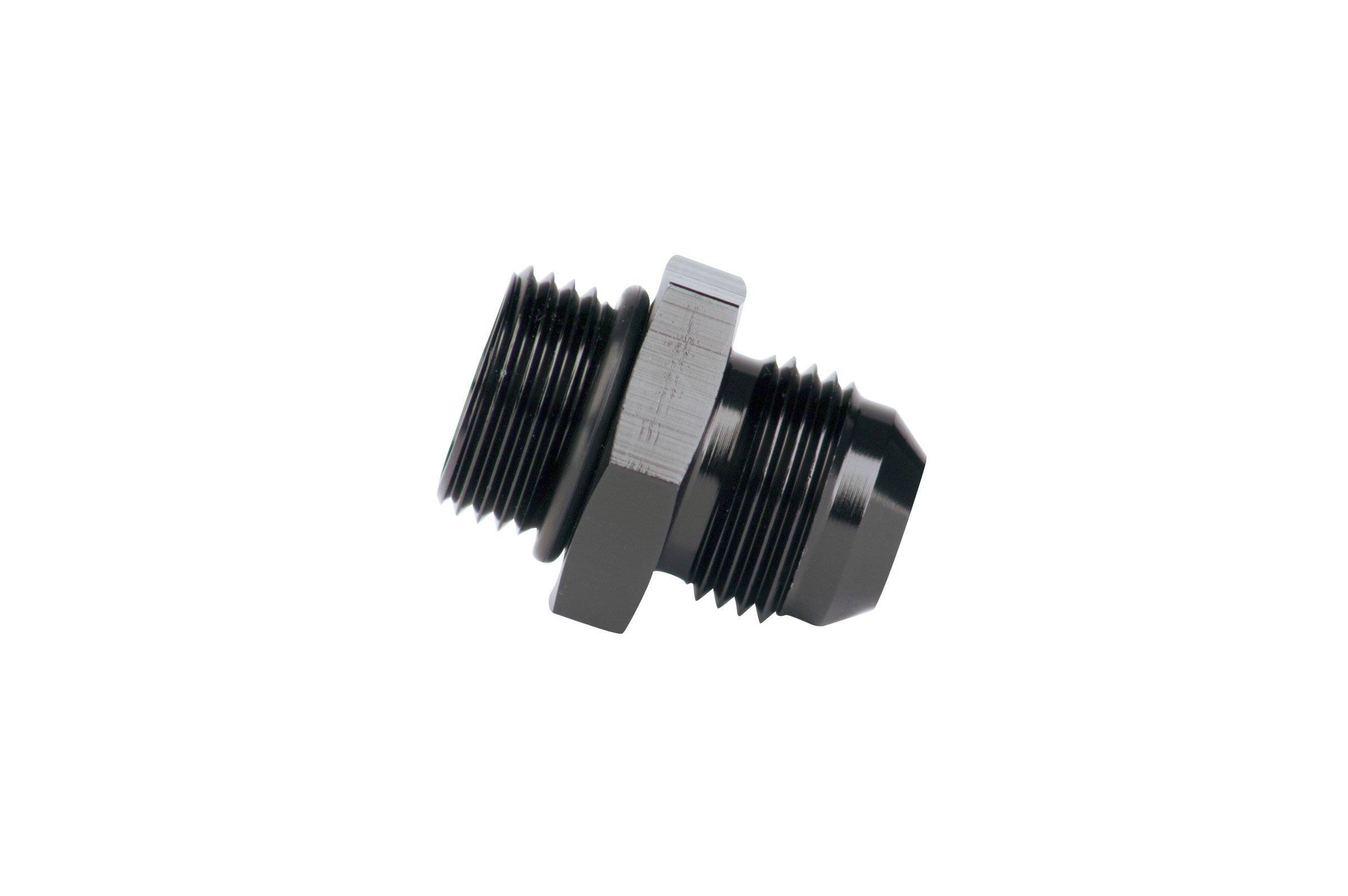 Aeromotive Male Flare Fitting & Reducer Fittings - ORB-08 to AN-08 Male Flare Fitting, Black