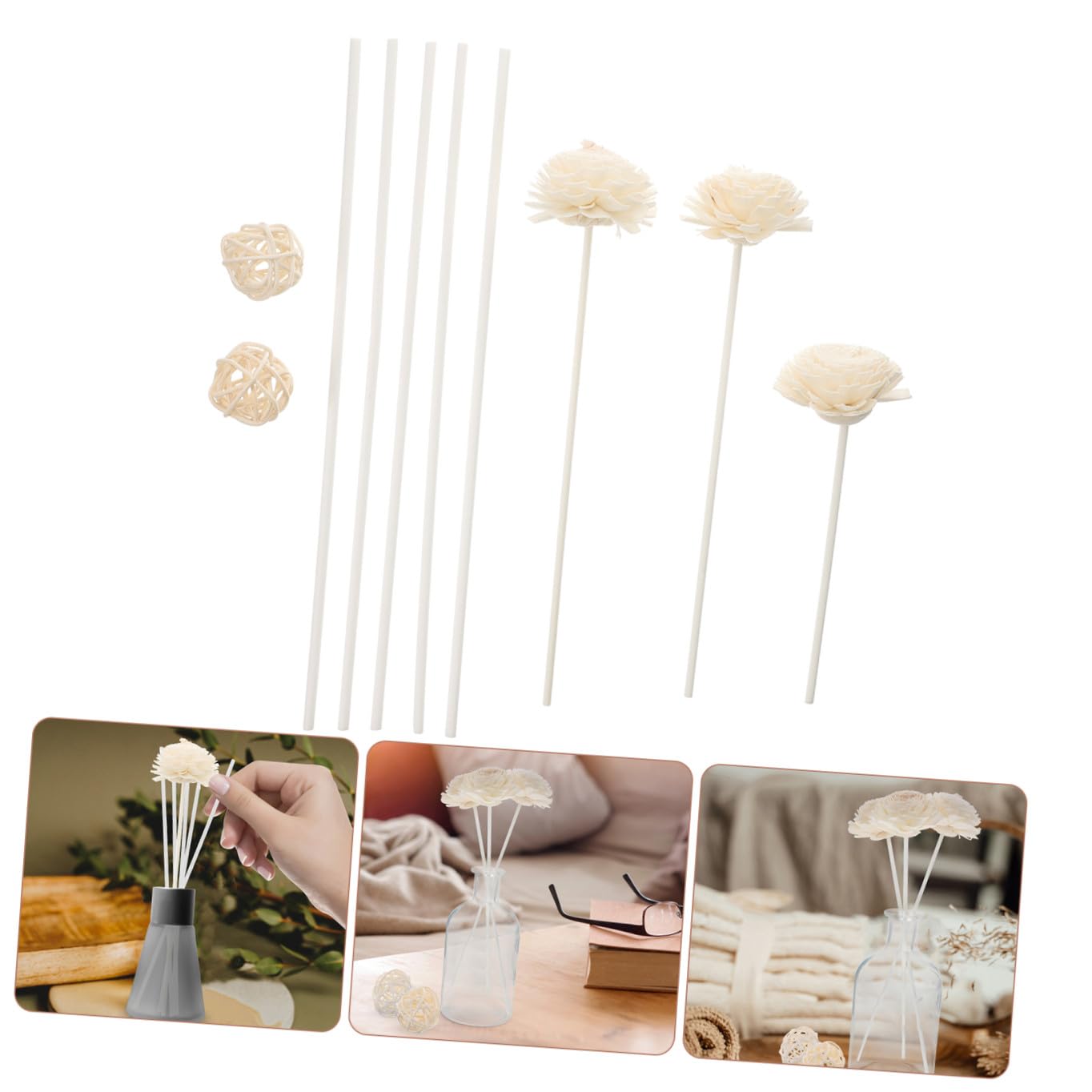 Alipis Diffuser Sticks Für Ätherische Öle Selbstgemachte Diffusoren Raumdekoration Für Badezimmer Und Wohnräume