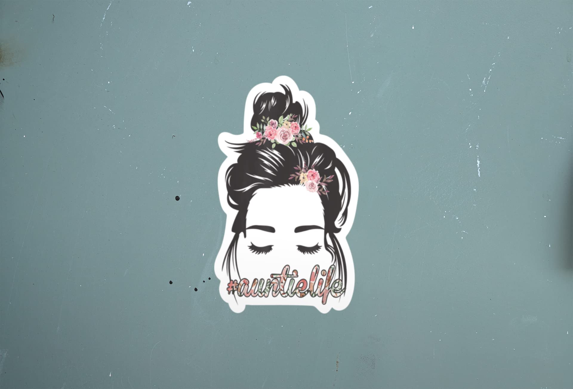 Funny Aunt Life Waterproof Decal Stickers - 5x3 Inch Leopard Print Design For Cars & Laptops