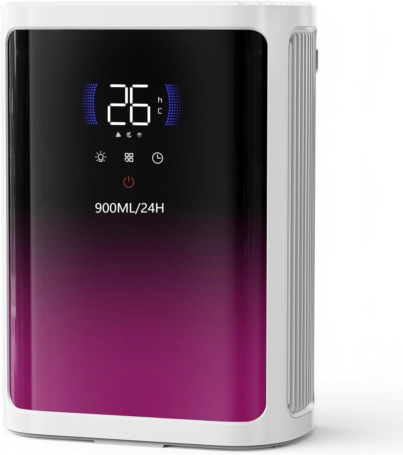 Product image of Deshumidificador Eléctrico, 2.8L, Deshumificadores de Humedad Silencioso, con Pantalla LCD, Función de Descongelación, Temporizador, Auto Apagado, 900ML/dia Ideal para Apartamento, Baño