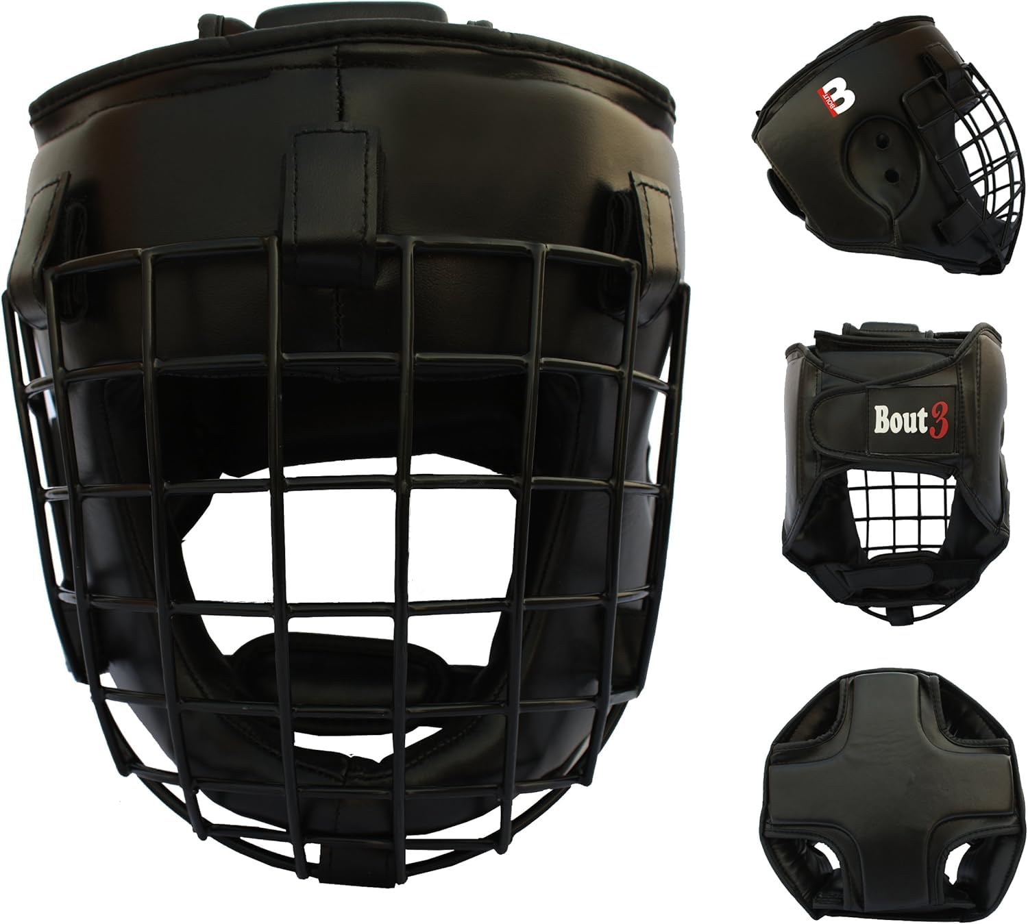Boxen Kopfschutz Helm für Kampfsport Muay Thai Kickboxen Sparring Muay Thai Boxen Taekwondo Boxtraining Boxsack MMA Gesichtsschutz Boxhelm mit Gitter