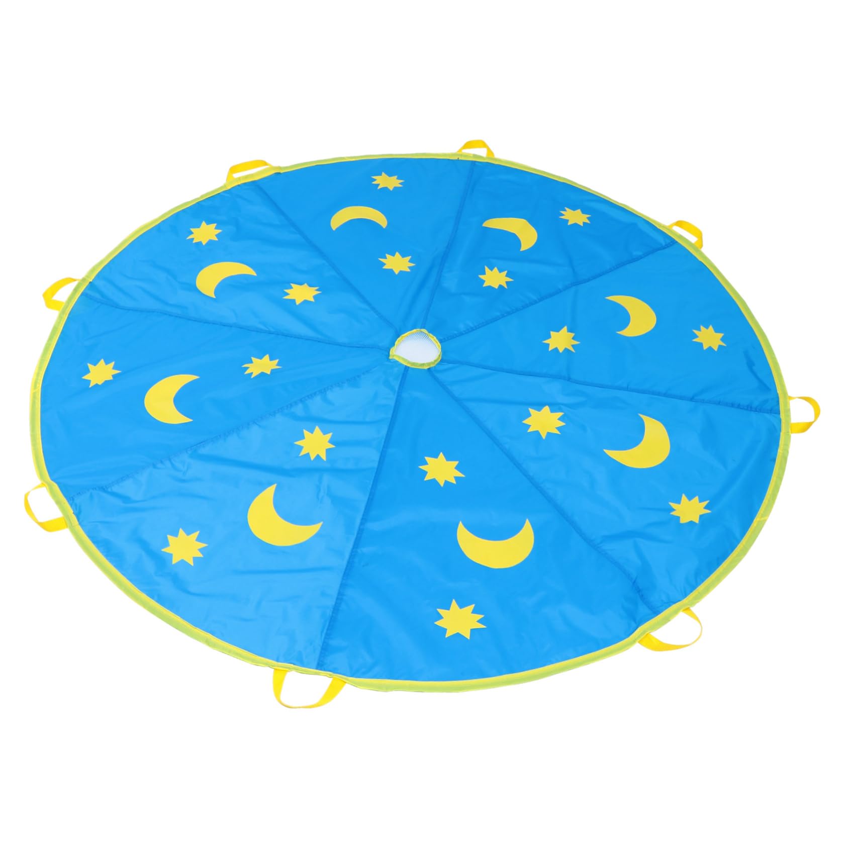 Happyyami Paracadute per Ragazzo Ragazza di Poliestere Blu, Gioco Ludico All'aperto per Esercitare la capacità di Salto e Gioco di Gruppo, per attività All'aperto Stili Multipli