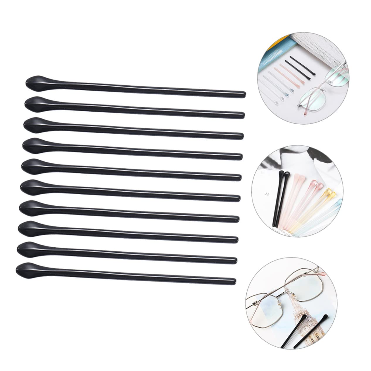 Healeved Lot de 2 Paires de Coussinets Doreille pour Lunettes - Design pour Lunettes 10 Pièces