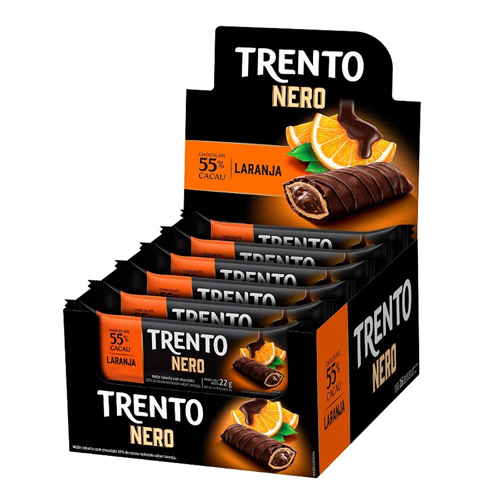 Chocolate Trento Nero Laranja c/16 - Peccin : Amazon.com.br