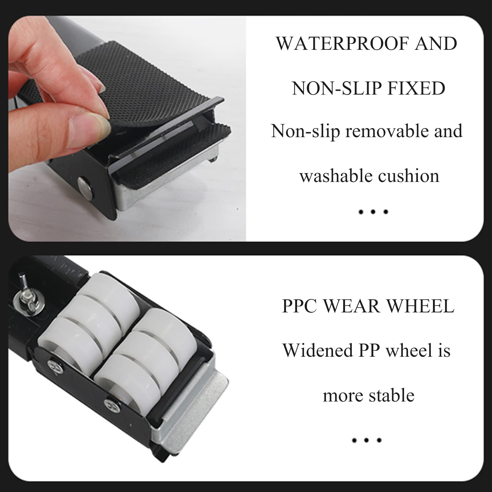 Base para Lavadora,Ajustable Soporte para Lavadora,Base para Lavadora Antivibracion,Soporte móvil portátil para Muebles de Alta Resistencia para Lavadora,Secadora,Negro,B