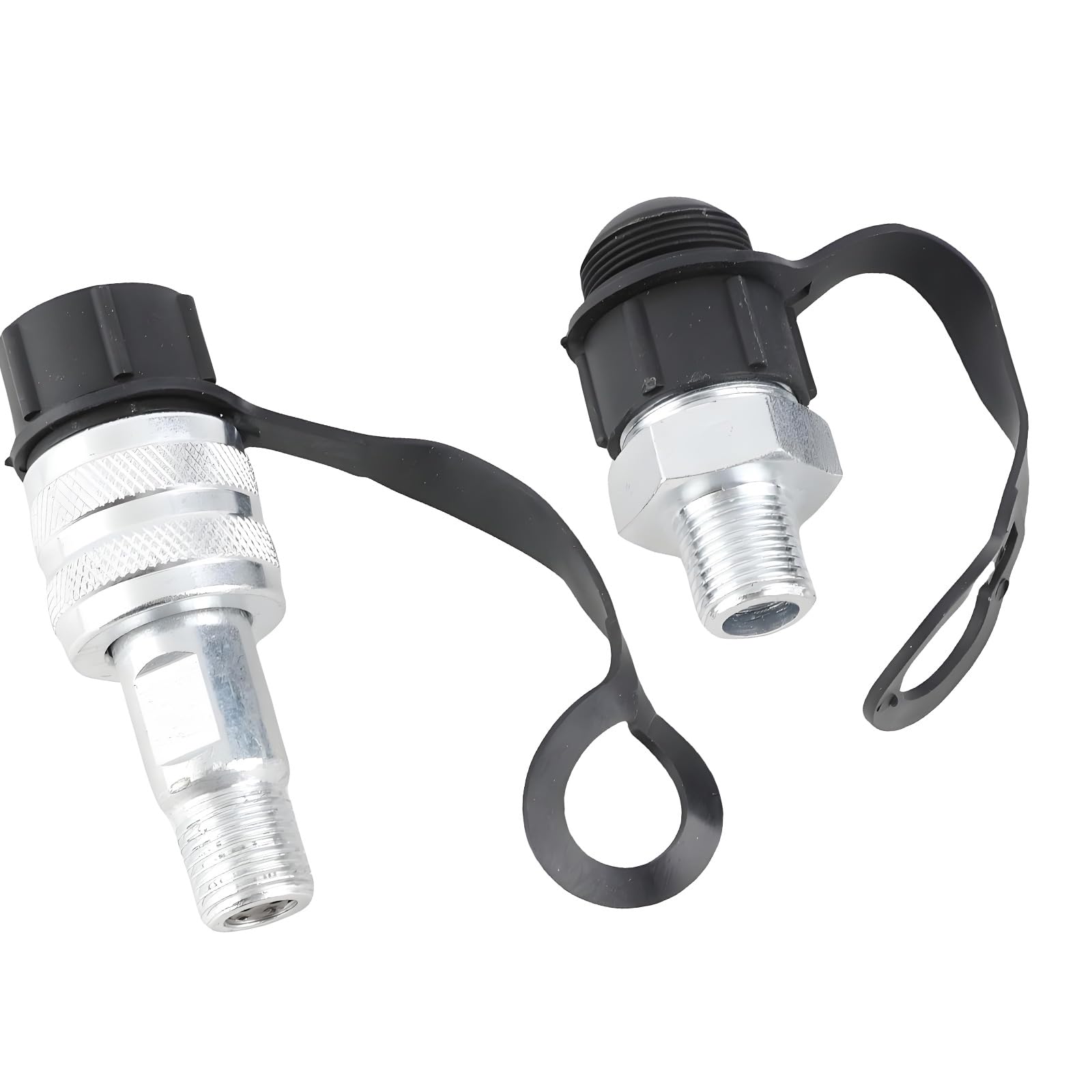 Tsophreniq A 3 / 8Inch Hydraulic Coupler Replacement Double External Thread Metal Fitting Connector For Hydraulic Systems Nd Tools Tools Ccessories