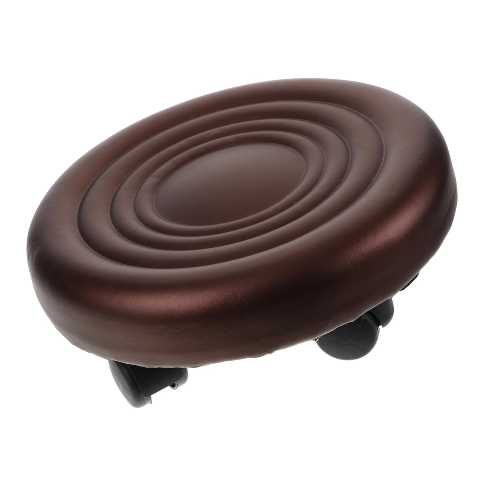 ERINGOGO Rotating Low Stool with Wheels Versatile Office Foot Rest for Under Desk Use Comfortable Rolling Pulley Stool for Home and Salon Smooth Mobility and Practical Design